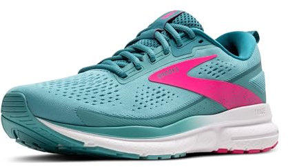 Brooks Damen Trace 3 Sneaker, Aqua/Sturm/Pink, 38.5 EU