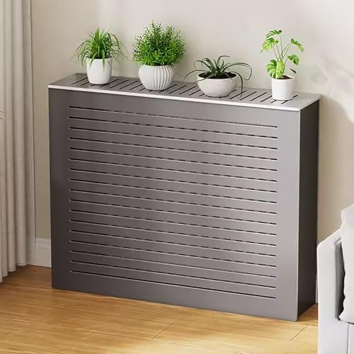 MTSYXYM MDF Heizkörperverkleidung,Verkleidung Heizkörper,Anti-Rauch-Wand Radiator Abdeckung,mehrere Belüftungslöcher auf der Oberseite, leicht zu reinigen,für Büro Flur Wohnzimmer.(L70*H70*T25cm)
