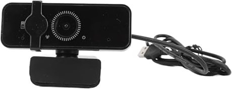 Cámara Web Full HD, Cámara Gran Angular de Vídeo 1080P con Micrófono con Cancelación de Ruido, Cabezal Giratorio sin Unidad USB 2.0 para Computadora de Escritorio, Computadora