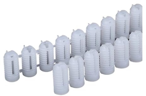KXAOXGRC Schrauben und Dübel Set, 100 Stücke M4 Kunststoff Expansion Rohr Flachkopf Selbstschneidende Schraube Nylon Rohr Bolzen