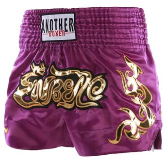 Yeahdor Barn, pojkar, Muay Thail-shorts, korta byxor, kampsport, boxershorts, kickboxning, shorts, träning, jogging, sport, lila, 128-152