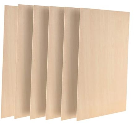 SEWOART 6 Stücke Rechteck Holz Boards Unfinished Holz Chips Diy Für Malerei Basteln