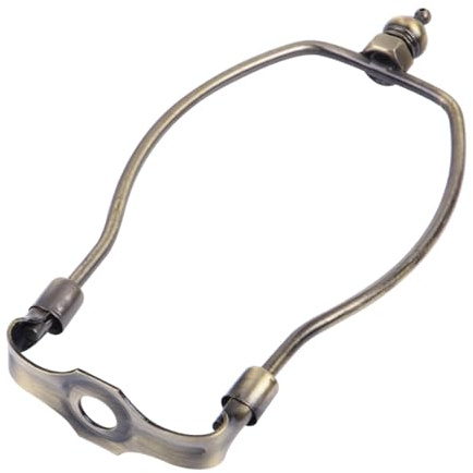 STOBOK 15,2 cm Bronze, Harfenhalter, Lampenschirm-Halterung für Tisch- und Deckenleuchte, Lampenfassungen, Harfenhalter, Ersatz, robustes und langlebiges Beleuchtungszubehör