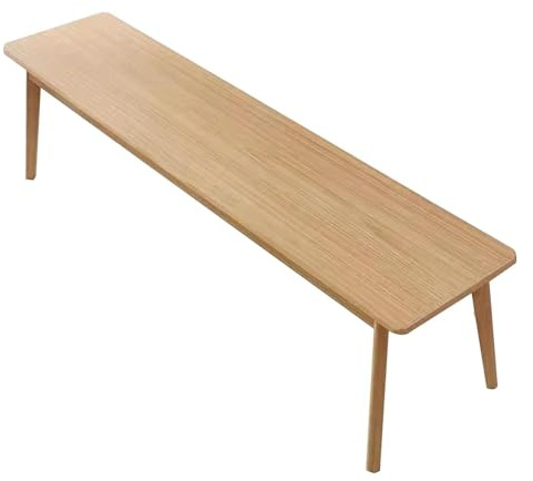 HARELA Esszimmer Sitzbank, Massive Holzbank Schuhbank Küchenbank, Garten Terrasse Park Balkon Sitzbank, für Schlafzimmer, Haushalt, Esstisch, Einfach zu montieren(Wood Color,120cm/47.2in)