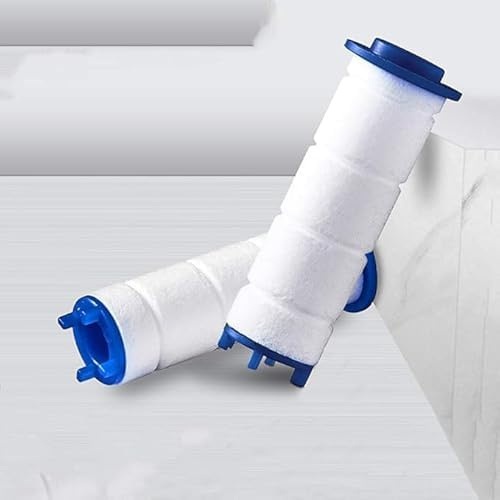 AQUABOOST La Douchette EcoPression Anticalcaire Douchette à Main Haute Pression - Économie d'Eau, Filtre à Eau Intégré, Régulateur avec Interrupteur (Élément filtrant, paquet de 5)