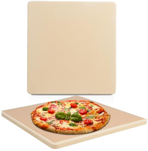 Large Pizza Stone 20 Inch, Rectangular Baking Stone 20 x 13.5, Heavy Duty Cordierite Bread Pan for Oven Grill, Thermal Shock Resistant, Ideal for Baking Different Sizes of Pizzas or Bread