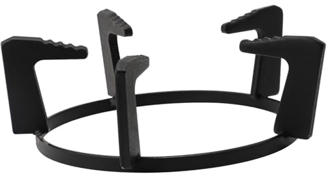 ELAYARD Gusseisen Herdrost FüR Gasherd Robuster Runder Topfhalter 7Cm Hoch Rutschfestes Matte Schwarze Kochfeld ZubehöR FüR GleichmäßIge WäRmeverteilung in Der KüChe
