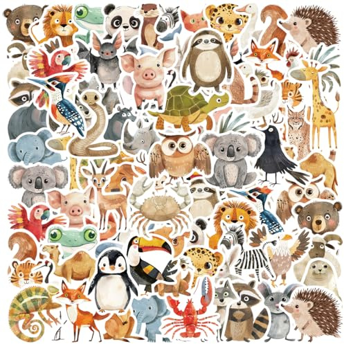 100 Stück Sticker Kinder, Aufkleber Kinder, Wasserfeste Sticker, Kreatives DIY für Laptop, Mobiltelefon, Skateboard, Gepäck A1