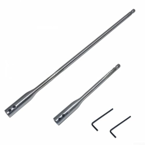 Drill Bit Extension Set 14 Bit 4 Pieces, High Carbon Steel Construction with 6 Inch and 12 Inch Extensions, Designed for Hard to Reach Areas and Secure Bit Retention (1 Set)