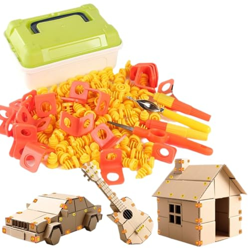 Bastelwerkzeuge aus Karton für Kinder, Bastelwerkzeuge aus Pappe für Kinder, Lernspielzeug für Vorschule, Zuhause und auf Reisen
