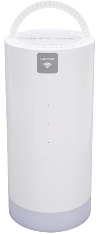 VBESTLIFE Router WiFi CPE 4G LTE da Esterno 300Mbps con Slot per Scheda SIM, Router SIM CAT6 con Luce da Campeggio Colorata, Hotspot WiFi Portatile