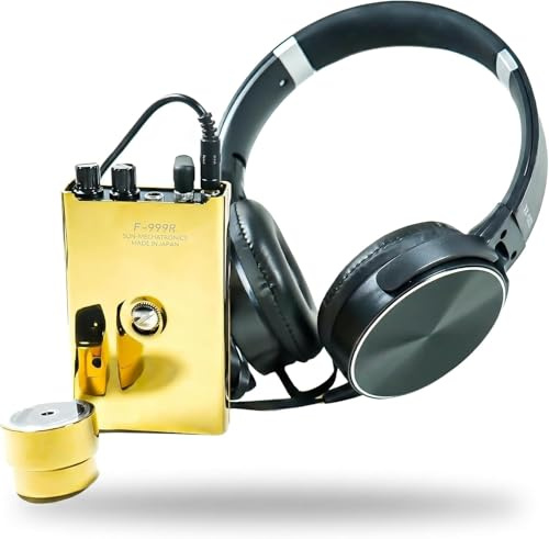 GiDaCom AcousticSentry X Microfono Professionale per Muri - Sistema Ascolto Pareti con Filtri 4 Stadi - Sonda Ago Alta Sensibilità - Jack Registrazione - Rilevatore Perdite e Rumori (Acoustic GOLD)