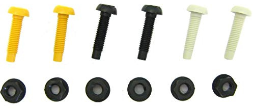 All Trade Direct 12 Pcs Long Number Plate Bolts Nuts Caps Screws Fitting