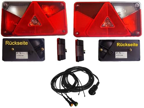 FKAnhängerteile Aspöck Multipoint 5 - Leuchten Set - 13 polig 5 m + 2X 3,0 m Abgang - Kabelbaum - Beleuchtung-Set