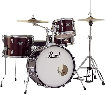 Pearl RS584CC91 Roadshow 4-Piece Drum Set, Wine Red
