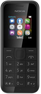 Telefono cellulare sbloccato Nokia 105, 2G (schermo da 1,45/3,68 cm, 10 MB, micro SIM unica), colore: Nero