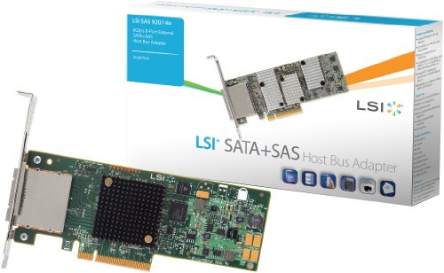 LSI SAS 9207-8e SGL SATA/SAS-Controller (6 GB, 8 Externe Ports, mit PCI-E Interface, UK-Import)