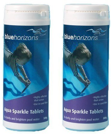 Happy Hot Tubs AquaSparkle Clarifier Tablets Swimming Pool Tube USE IN SAND FILTERS (2 x 10)