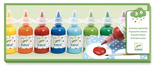 Colores para peques 8 botes de témpera