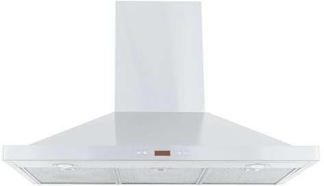 PROLINE 30-Inch Wall Range Hood, Ducted, 600 CFM, Stainless Steel, LED Lights, ULTRA-QUIET Blower Motor, 6 Speed, 3-Year Warranty, Dishwasher-Safe Filters, PLFW 520.30, Kitchen Hood