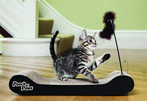 VENTEO - Jouet Chat Interactif | Jouet pour Chat | Griffoir pour Chats en Carton | Accessoire Stimulation Comportement Félin | Mobilier et Couchage pour Chats Intérieur Domestique Résistant.