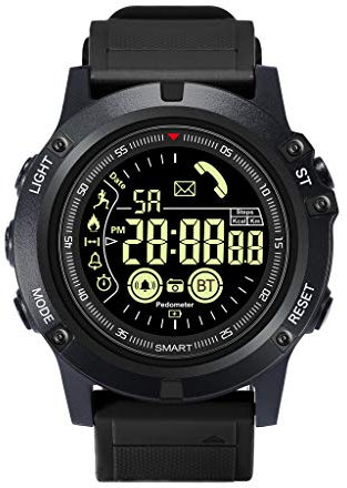 FUN+Smartwatch Pulsera De Fitness Reloj Inteligente Rastreador De Actividad A Prueba De Agua, Podómetro De 1.3 Pulgadas De Calorías Recordatorio De Llamada SMS, para Hombres Mujeres Niños Android iOS