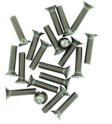M8 (8 mm x 14 mm) Schlitz-Senkkopf-Maschinenschraube – Edelstahl (A2) (20 Stück)
