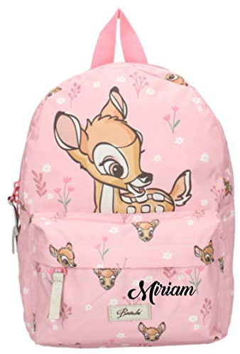 Personalisierter Kindergarten-Rucksack Disney mit Name Mädchen | Kleiner Rucksack für Kinder | Freizeitrucksack Mädchenrucksack Kita