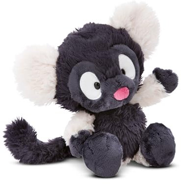 NICI Wild Friends Peluche lémurien Ruffi 18 cm - Adorable peluche pour câliner, jouer et aimer, Peluche produite de manière durable - 49803