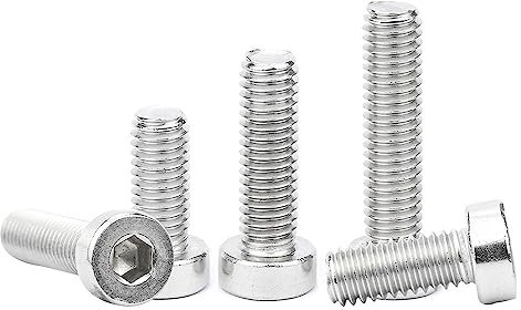 Hält Dinge fest Innensechskantschraube mit niedrigem Kopf M3 M4 M5 M6 M8 M10 Edelstahl-Innensechskantschraube mit niedrigem Profil Geeignet für viele Einsatzorte(20mm,M6 5pcs)