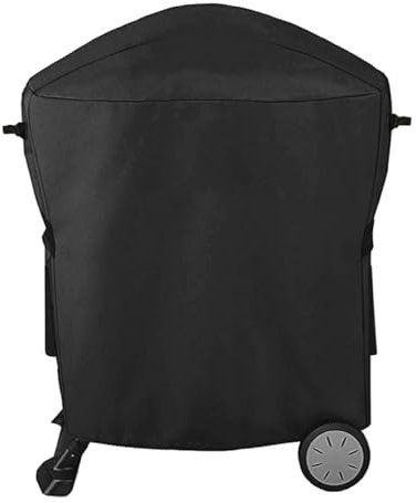 Blackhoso Grillabdeckung für Weber Q100 Q120 Q1000 Q1200 Q200 Q220 Q2000 Q2200 Q2400 Series Gasgrills, 600D Waterpoorf BBQ Weber Gasgrill 7113 Abdeckung