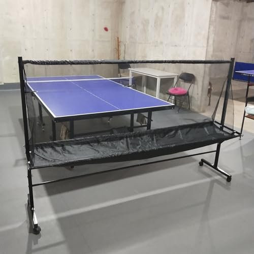 ERRULAN Tischtennisnetze Extra Große Tischtennisbälle Training, Rollende Ping Pong Sammlung/Rebounder Netzwagen, Serve Oder Multi-Ball Training - Teen Kinder Erwachsene Catch Practice Holder
