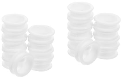 FOMIYES 20 Stk Ring Ring Fingerringe scheren rutschfester Scherenfingerring Schere Fingerringe fingerschutz Finger Schutz Scherenfingerringe klein bequemer Scherenring Kieselgel Weiß