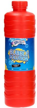 Bubbletastic Seifen Blasen Lösung für Kinder, Riesige Seifen Blasen Flasche, Ersatz für Seifen Blasen Maschine, Seifen Blasen Pistole | 1 Liter