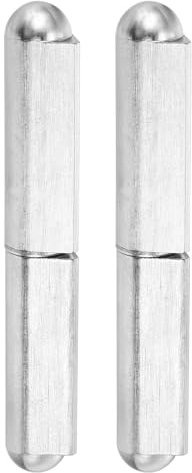 QUARKZMAN Charnières à Souder pour Fût, 2 Paquets de 6 de Long, Diamètre de 1-1/16 - Charnières de Soudage Détachables en Acier Inoxydable 304 pour Portail Métallique, Broche de 3/4