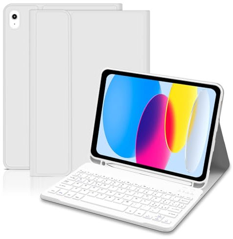 Lielax Tastiera iPad 10 Generazione 10.9 2022/(A16) 11 Generazione 11 2025 con Custodia, Italiano QWERTY Rimovibile Tastiera ipad 10,9/11, Slim Cover ipad 10 Generazione con tastiera, Grigio