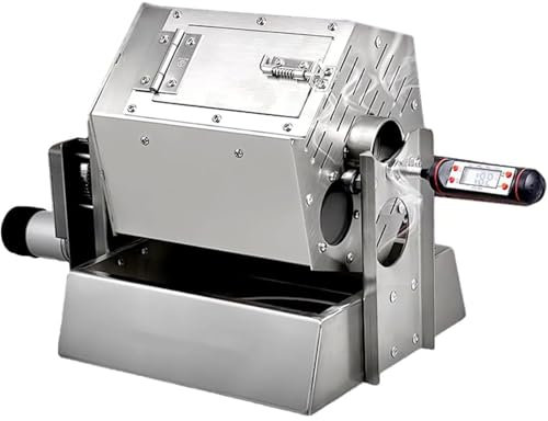 DPLXQPP Electric Coffee Bean Roaster,Gas Coffee Bean Baker Drum Type Stainless Steel,3.4l Drum Type Coffee Roaster,For Baking Coffee,Chestnut,Peanuts,Grain