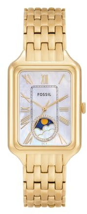 Fossil Raquel Damklocka, Quartz trehandsverk med armband i rostfritt stål