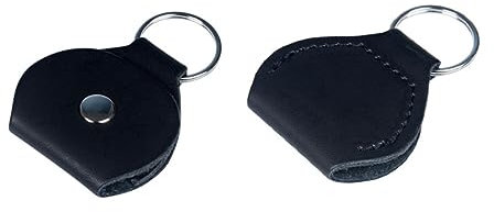 DRESSOOS 2stücke Gitarrenplektrumhalter Aus Pu Mit Metallring Für Schlüsselbefestigung Tragbare Plektrum-Tasche Als Gitarrenplektrum-Schutz