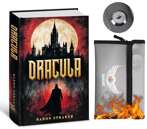 Book Safe, Safe box book, safe disguised as a book, Safe box for Money, Book money safe for cash, Hidden valuables storage, Hidden safe, Fireproof bag