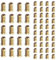 40 pièces Insert Fileté Bois M4 x 10mm Inserts D'écrou pour Meubles en Bois Contreplaqué Composite en Pin