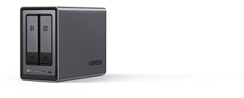 UGREEN NASync DXP2800 4TB (Seagate Ironwolf), 2-Bay NAS with Intel N100 Quad-Core CPU (Up to 3.4GHz) 8GB DDR5, 2x M.2 PCIe Slots, 2.5GbE Port (Diskless)