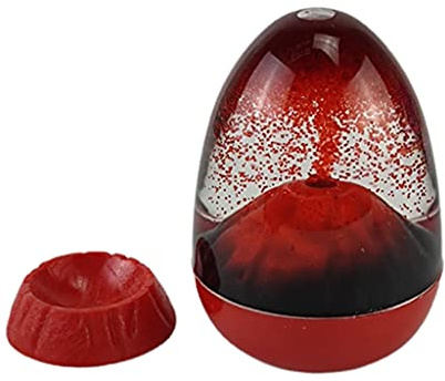 Volcano Eruption Egg Shape Liquid Motion Hourglass With Base Calming Sensory Soothing Sand Desktop Ornament Sand Timer For Kids Decorative