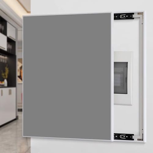 Cache compteur electrique Couvercle Coulissant Décoratif pour Coffret à Fusibles, Couvercle de Compteur Uni, Largeur 30, 40, 50, 60 cm, Couvercle de Disjoncteur Intérieur(Style C,20x28in/50x70cm)