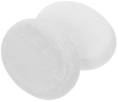 HIAKDOFT 2 piezas Piedras de Masaje Calientes de Mármol Natural Set para Spa y Masaje Corporal Superficie Pulida para Relajación y Alivio Muscular Uso con Aceites Esenciales para