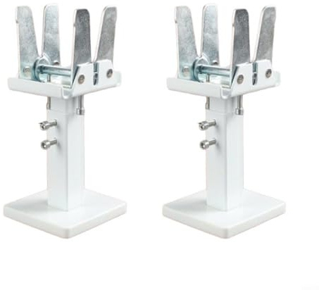 Lot de 2 supports réglables pour radiateur en tôle d'acier - Hauteur réglable de 14 à 21 cm - Pied en acier au carbone avec tiroir fixe - Compatible avec plusieurs radiateurs à panneaux