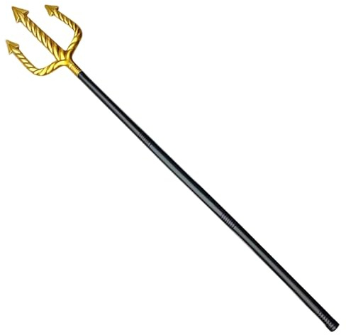 Monetais Devil Fork 48, 4 Pollici Devil Trident per Accessori per Costumi di Halloween Staccabile 3 sezioni Pole Trident Spear Forcone Costume per Adulti e Bambini