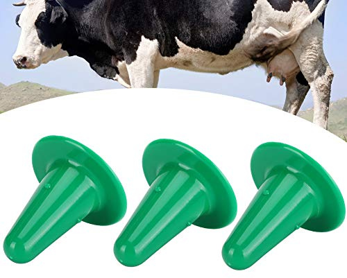 Yctze Tetina para Biberón de Alimentación para Terneros de Plástico de Calidad Alimentaria, Tetina Segura para Alimentación de Leche de Ganado para Terneros, Cachorros y Potros, 3 uds. (GREEN)