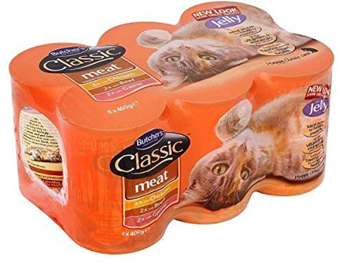 Butchers Classic Meat Wet Cat Food in Jelly 2400 g (Pack of 6)