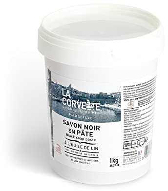 La Corvette Savon Noir en Pâte à l'Huile de Lin Ecocert 1 kg